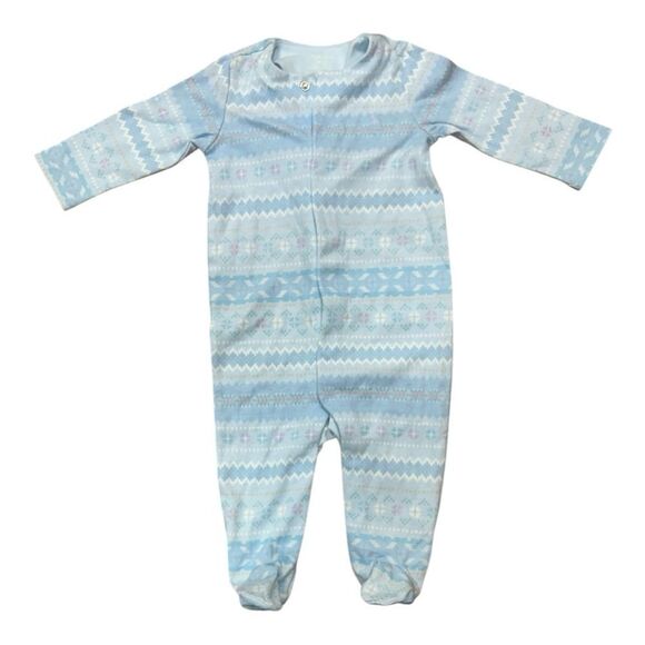 Ralph Lauren Baby Blue Pajama Onesie - Picture 1 of 6